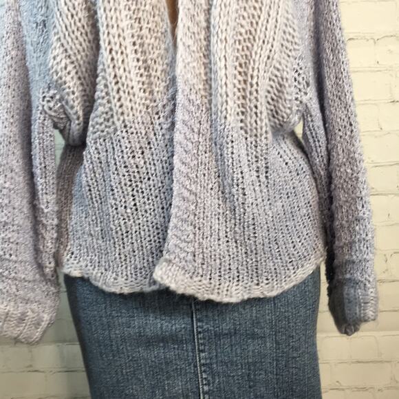 Wild Fable Lavender Open Front Fuzzy Cardigan Sweater‎ Size Medium - Picture 8 of 11